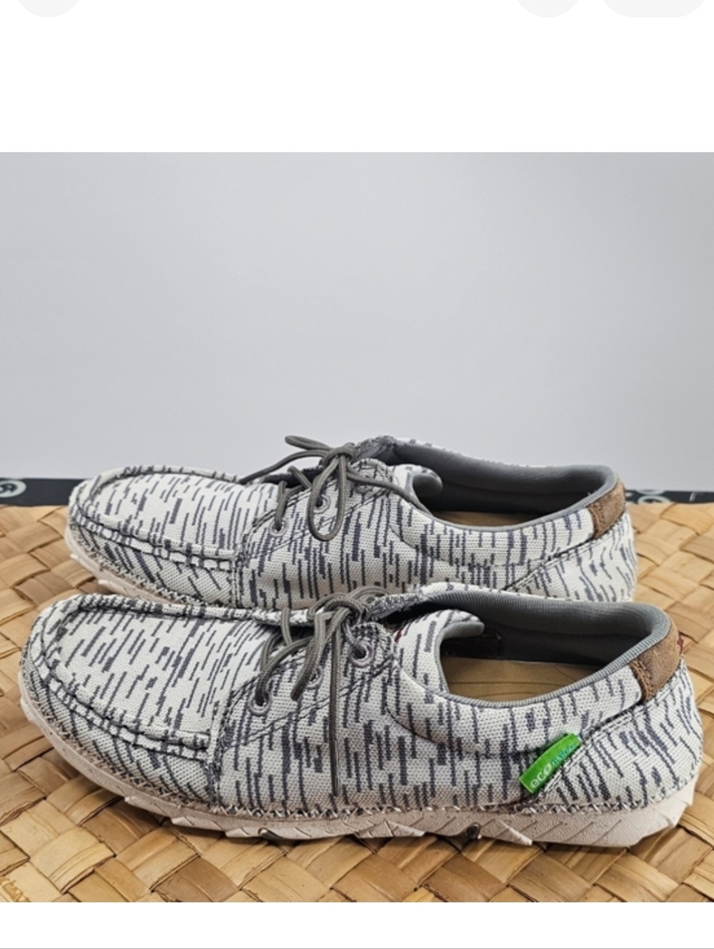 Twisted X Gray Patterned Shoes Size 7
